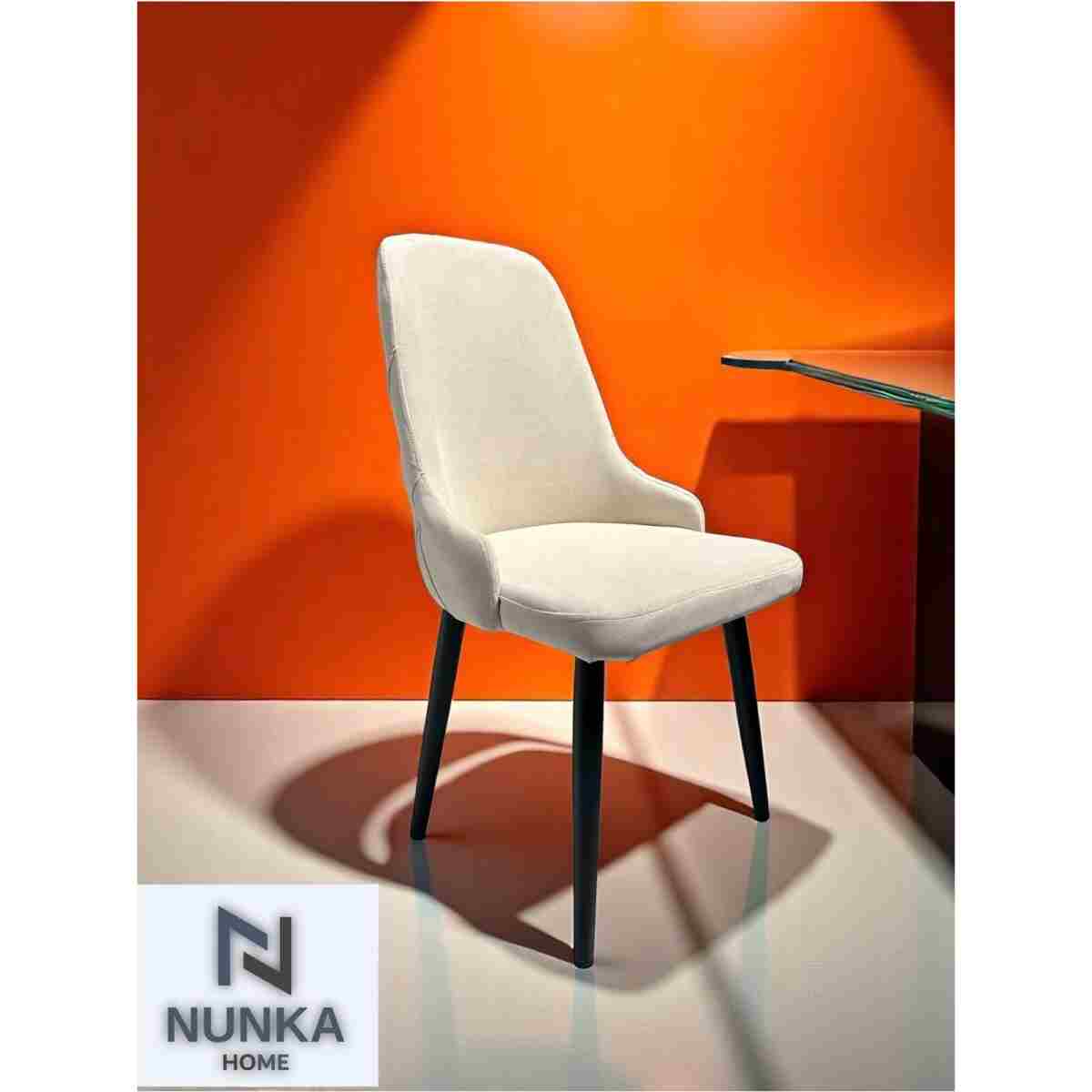 NUNKA HOME Şato Serisi Mutfak ve Salon Yemek Masası Takımı +6 Sandalyeli Krem Modern ve Şık Tasarım - Görsel 4