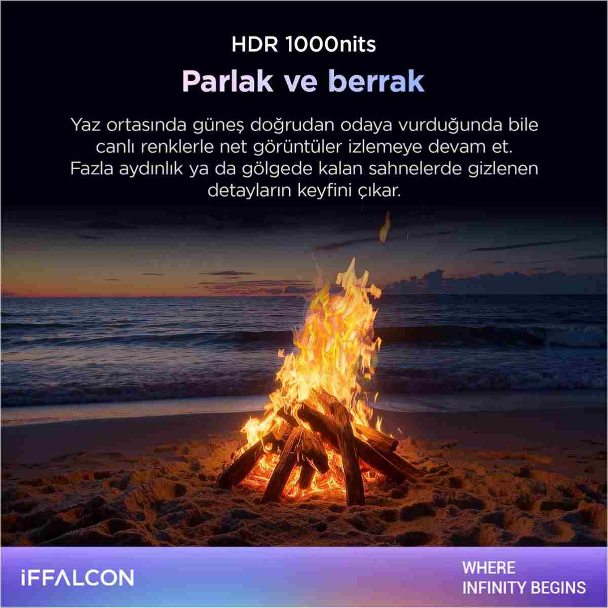 iFFALCON 75U95A 75 İnç Akıllı TV QD-Mini LED Google TV, 144Hz Yenileme Hızı (2026 Model) - Görsel 7