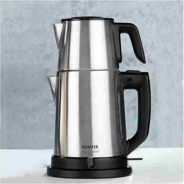 Schafer Optimal Elektrikli Paslanmaz Çay Makinesi-Inox