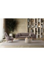 EDSY HOME Rebull 3+3+1+1 Koltuk Takımı Kahverengi - Görsel 2