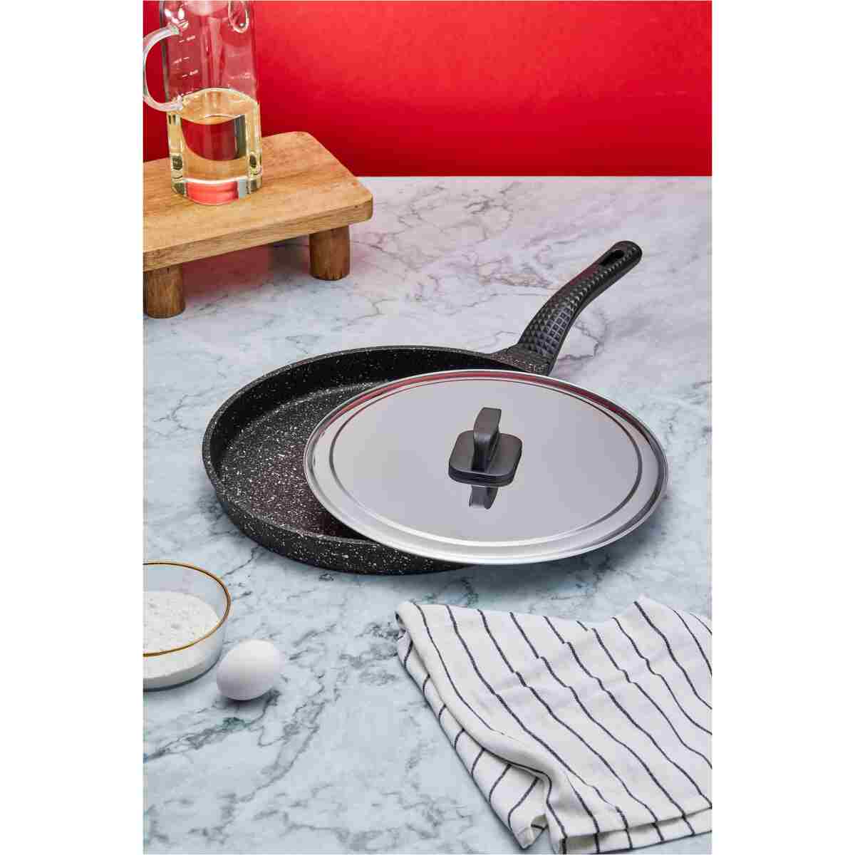 Taç Döküm Granit Balık Tavası 34 Cm - Görsel 2