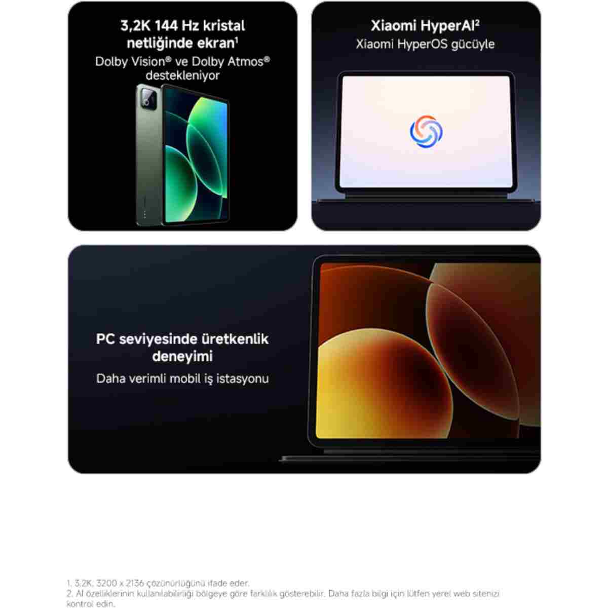 Pad 8 8GB 256 GB Gri (Xiaomi Türkiye Garantili) - Görsel 3