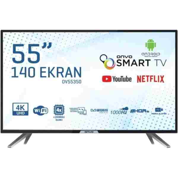 ONVO Ov55350 55'' 4K Smart Android LED TV Siyah
