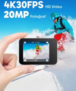 Alternative view of AKASO V50X 4K/30FPS 20MP Wi-Fi Aksiyon Kamera ve Aksesuar Seti, Su Geçirmez Kılıf, App Kontrollü