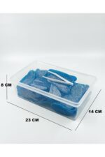 SUPERPUP 10 Adet Saklama Kabı Gıda Kahve Yemek Kapaklı Kilitli Dondurcuya Uygun 2. Litre (23X14X8 CM) - Görsel 13