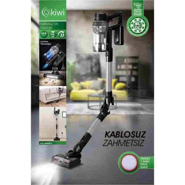 Kiwi Kvc-4040BLF Katlanabilir Şarjlı Bldc Motor Dik Süpürge