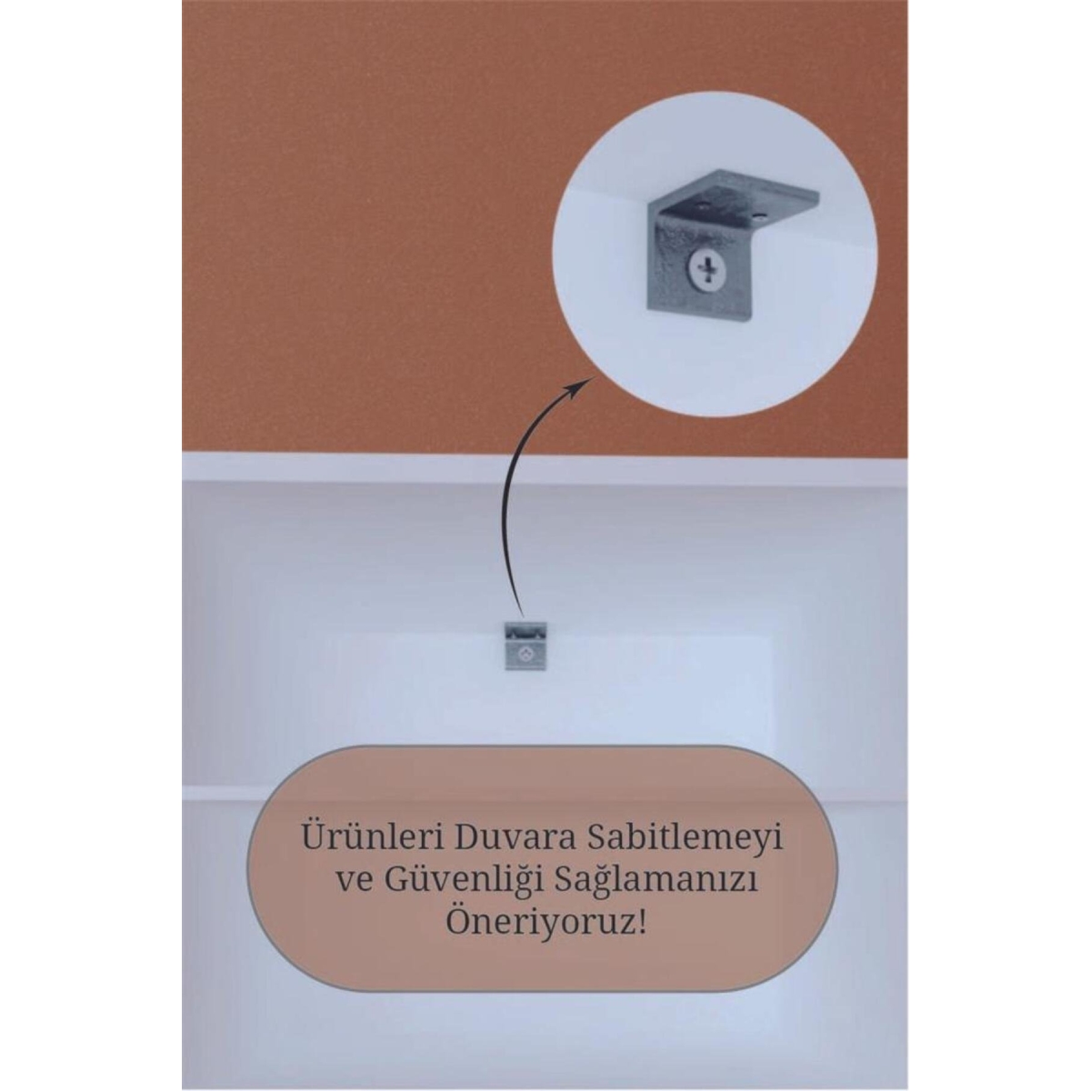 KZY 8 Raflı 2 Kapaklı 16R Elbise Dolabı Kazak Dolabı Çok Amaçlı Dolap Beyaz - Görsel 3