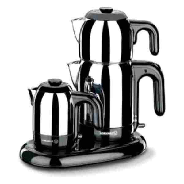 KORKMAZ A353 Mia Çay Ve Kahve Makinesi - Inox/siyah / 1600 Watt / 1,7 Lt