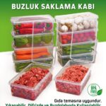 OFFBOX 20 Li Set Kendinden Kapaklı Difriz Buzluk Saklama Kabı Düzenleyici 1 Lt. Ve 2 Lt.