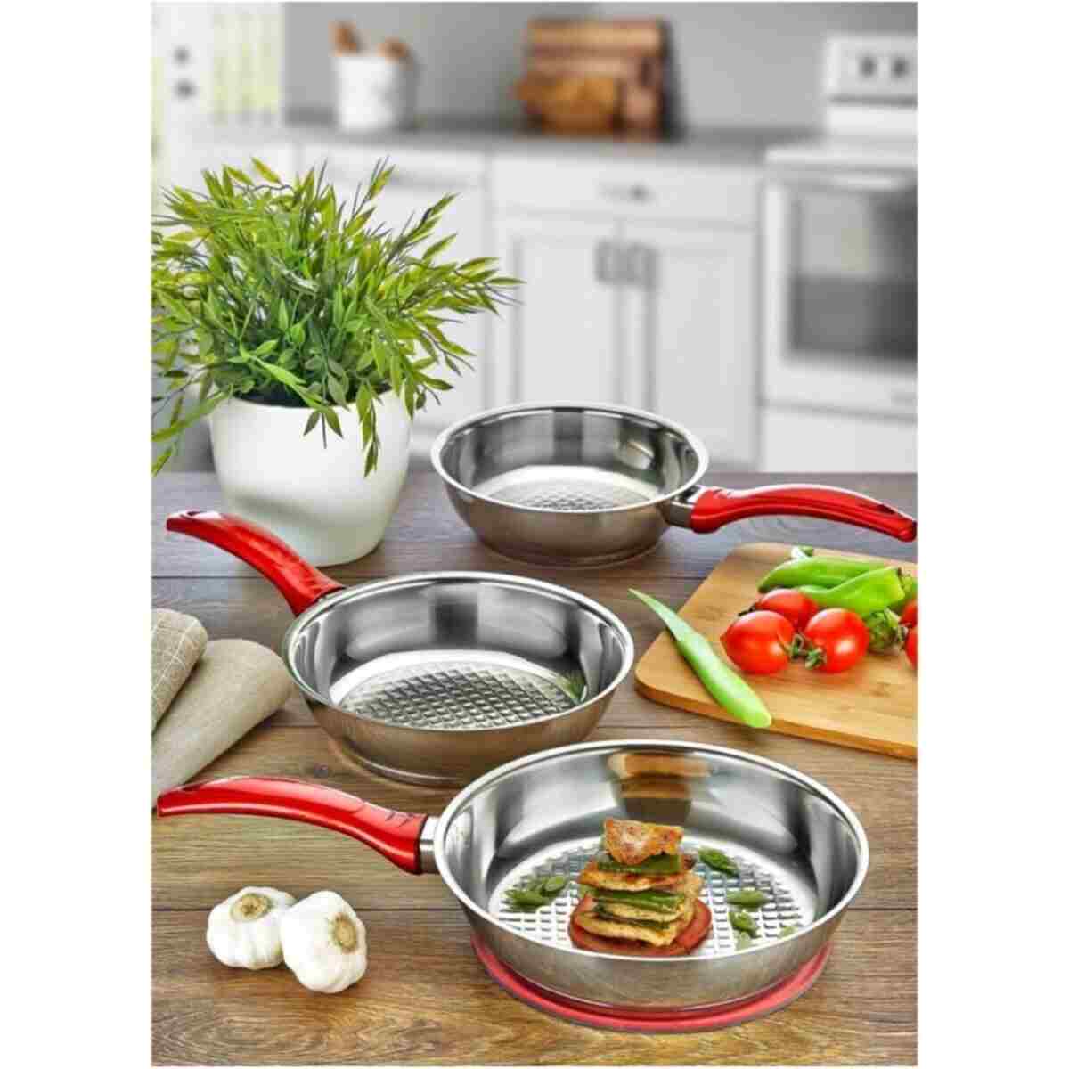 gülsan Jasmin 3 Parça Tava Set - Görsel 3