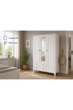 VENATTO MADRİD 3 KAPILI,2 ÇEKMECELİ,AYNALI DOLAP/GARDIROP (%100MDF)