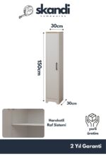Skandi homeworks Base Çok Amaçlı Boy Dolabı - Görsel 10