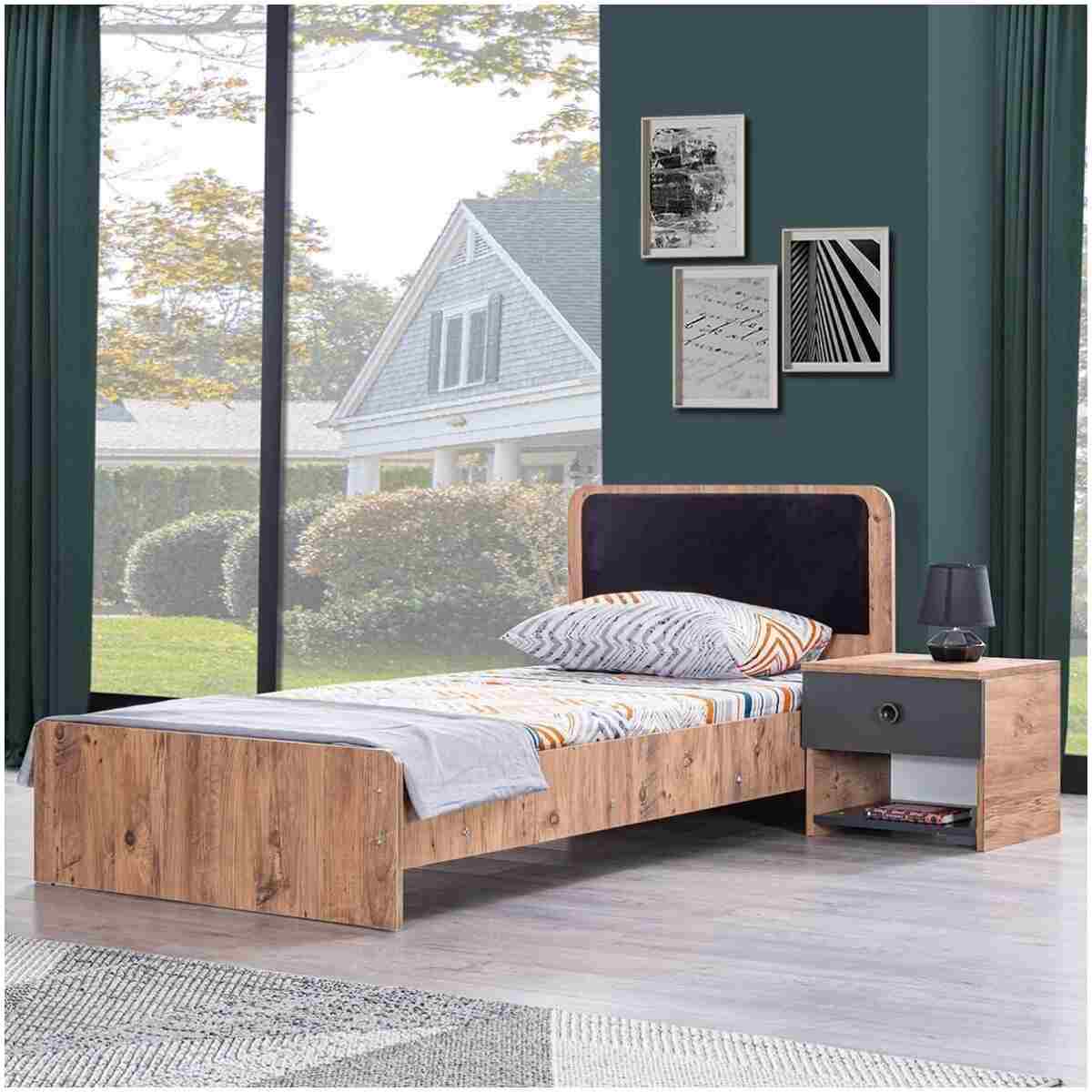Setay Milas Genç Odası - 3 Kapılı Dolap, Karyola, Komodin, Masa - Görsel 10