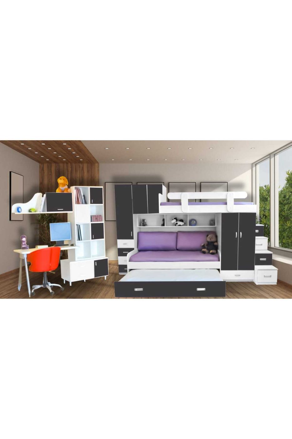 2095a31f69dafec62f9bea1449ce7c81 TRENDİ duble Ranza Çocuk Genç Odsı - Görsel 1