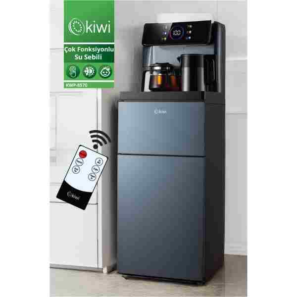 Kiwi Kwp-8570 Gizli Damacanalı , Dahili Otomatik Çaycılı, Sıcak Soğuk Dijital Su Sebili