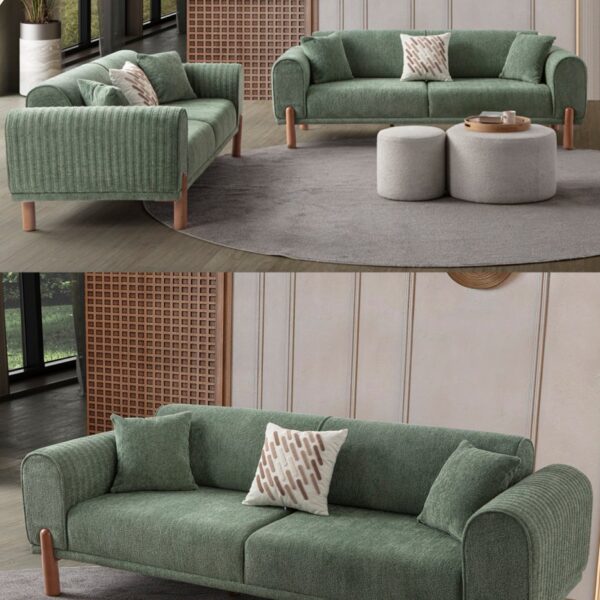 EDSY HOME Armoni 3+3 Koltuk Takımı Yeşil