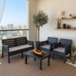 MOBETTO Ada 2+1+1+S Bahçe Takımı / Balkon - Bahçe - Teras Mobilyası