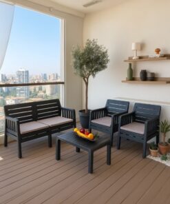 MOBETTO Ada 2+1+1+S Bahçe Takımı / Balkon - Bahçe - Teras Mobilyası