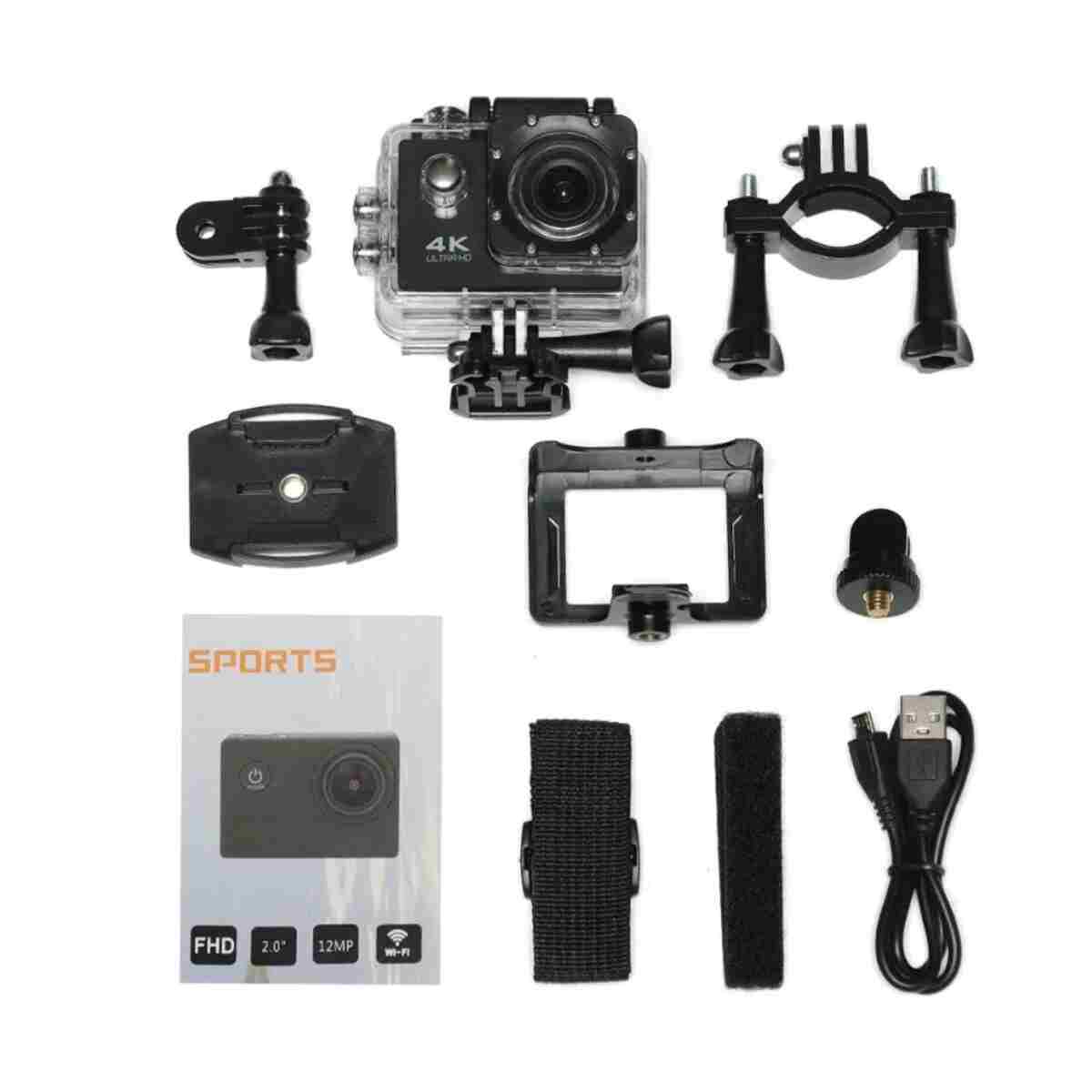 qasul Profesyonel Çok Fonksiyonlu Ultra 4K 1080P WiFi Kamera DV Spor Kamera Mini Akıllı Sualtı Kamera - Görsel 9