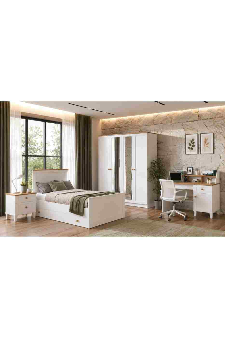 22947c7003697bd8e6a7ad51e7f9dea9 VENATTO SMART XL GENÇ ODASI(AYNALI)%100MDF - Görsel 1