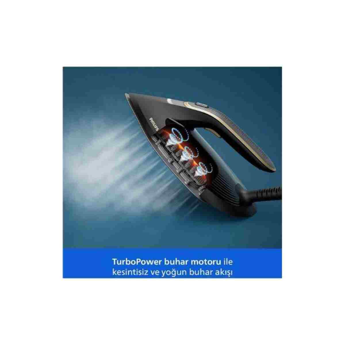 Philips PerfectCare 7000 Serisi Buhar Kazanlı Ütü, Otomatik Buhar, OptimalTEMP, Easy De-Calc, PSG7300/80 - Görsel 3