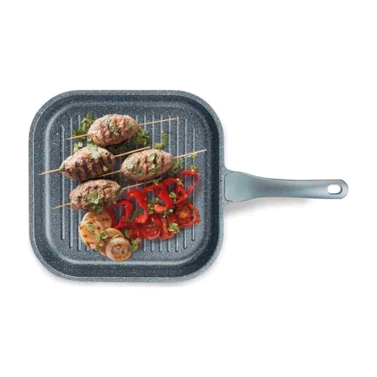 ThermoAD | Izgara Tavası | Kare | 28cm | Gri - Görsel 3