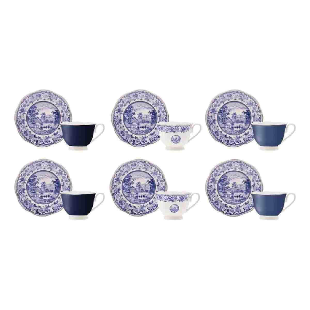 Karaca Blue Odyssey 6 Kişilik Kahve Fincan Takımı 80 ml - Görsel 18