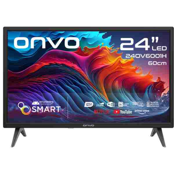 ONVO 24ovF6001h 24" 60 Ekran Uyumlu Uydu Alıcılı Hd Ready Smart Led Tv ( 12 Volt )