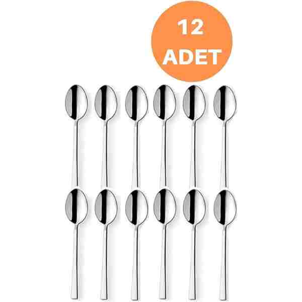 Yüsra Home 12 Li Lüx Çay Kaşığı Günlük Kullanıma Uygundur (PASLANMAZ ÇELİK)