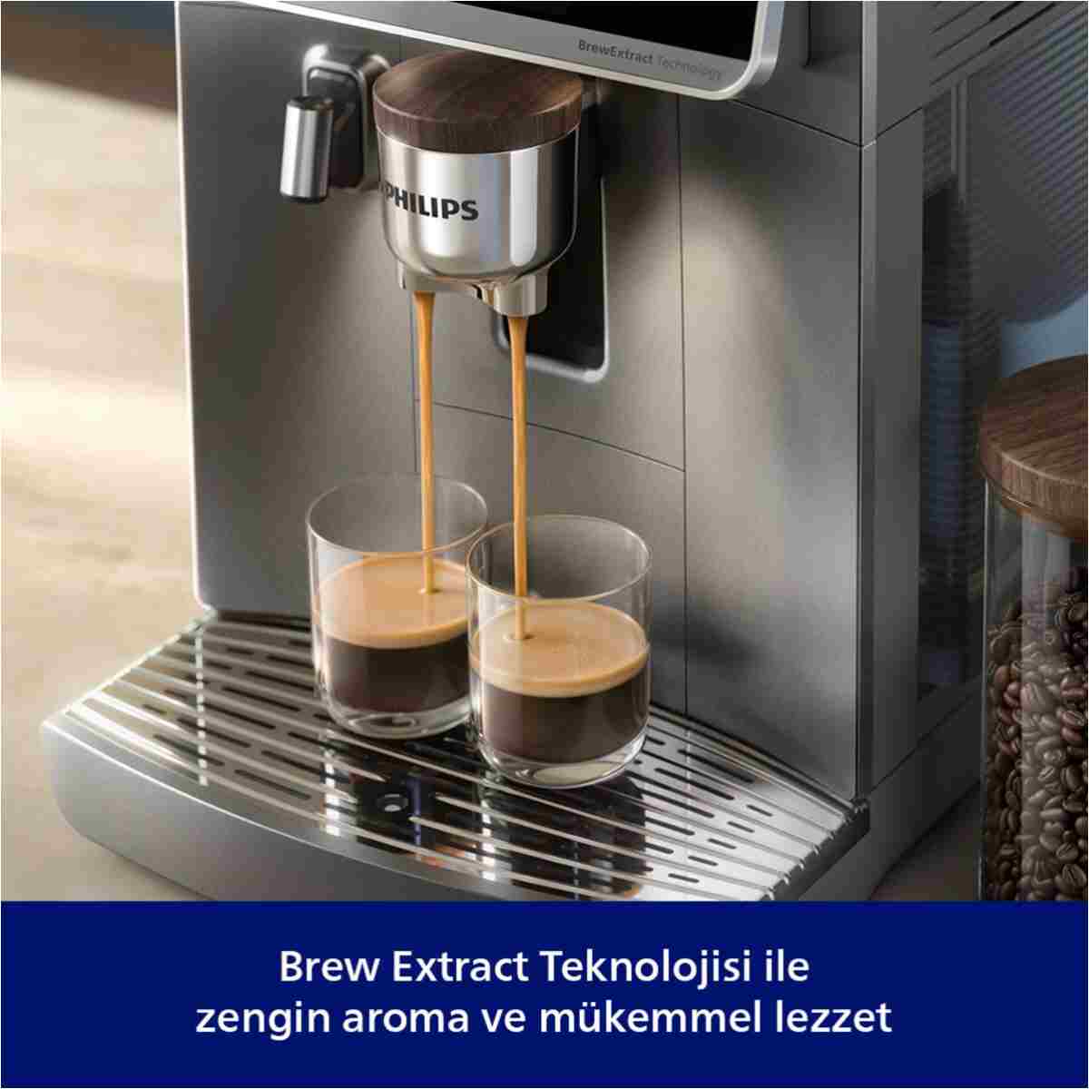 Philips 8000 Serisi LatteGo Pro Café Aromis Kahve Makinesi, Evde Kafe Kalitesi, 54 farklı içeçek, EP8757/92 - Görsel 9