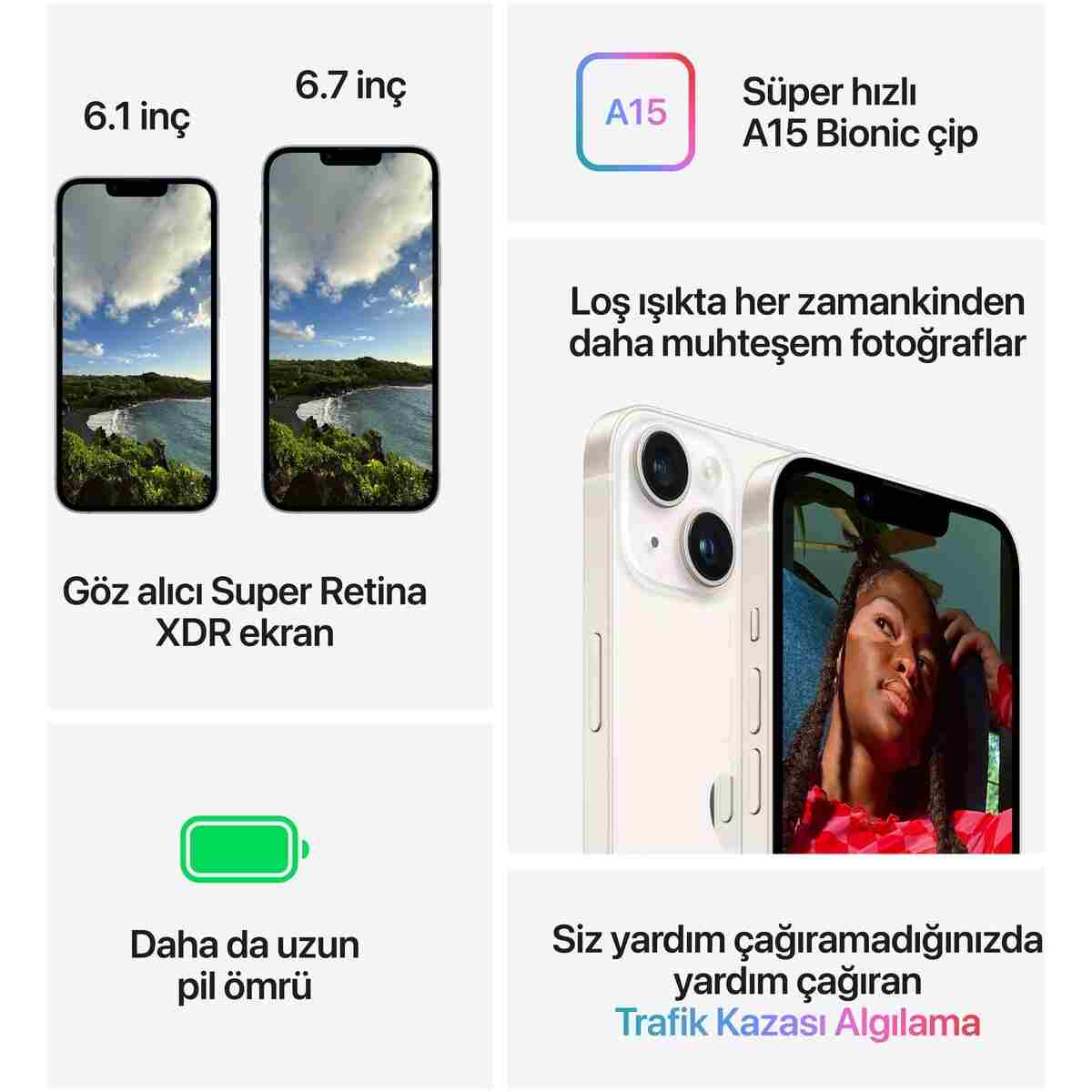Apple iPhone 14 128 GB Mavi - Görsel 8