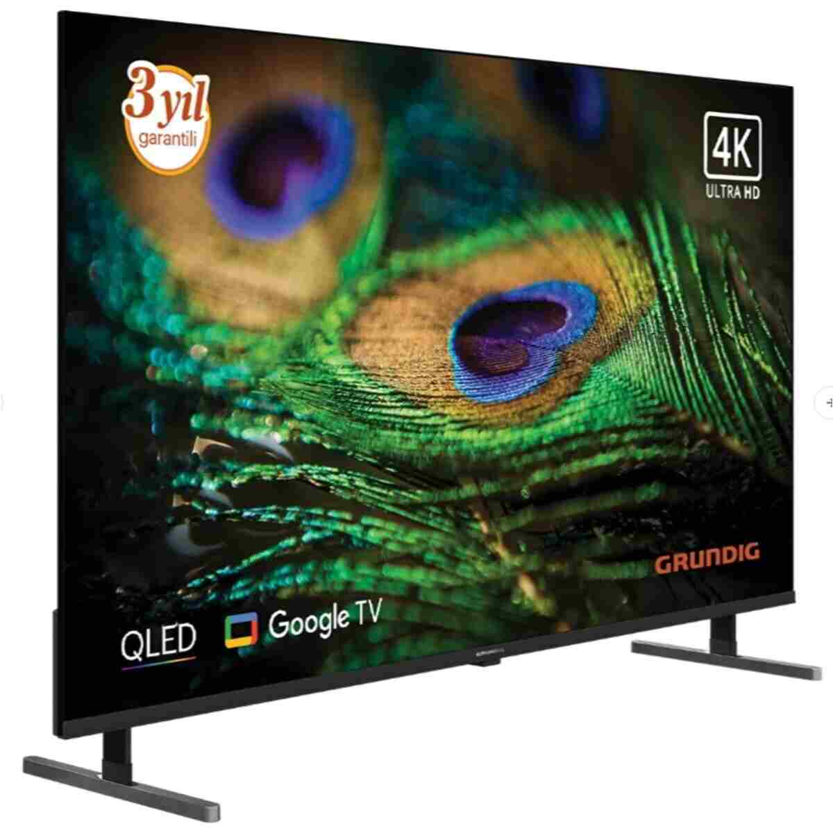 Grundig 75GQ750A 75inc 189 cm 4K UHD Google Smart QLED TV,Uydu Alıcılı - Görsel 2