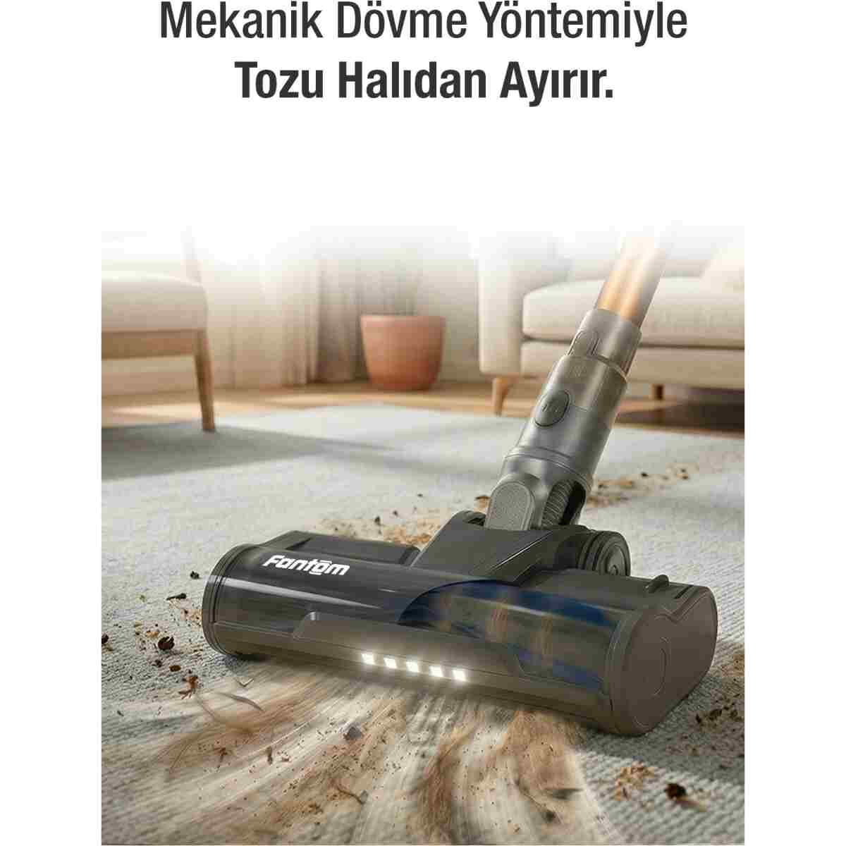 Fantom Pluto P 6100 Plus Cyclone Elektrikli Moplu Dikey Süpürge Antrasit - Görsel 12