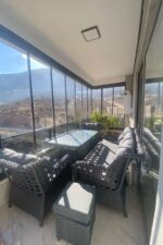 Evdemo Eren Rattan Puflu Bahçe Balkon Takımı 3+1+1 Antrasit - Görsel 2
