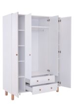 Kilim Mobilya Bohera Bohem Dört Kapaklı Dolap (MDF kapaklı, yüksek ayaklı, iki çekmeceli , 200cm yükseklikte) - Görsel 11