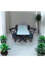 BAMBEDS MOBİLYA X SANDAYE MUTFAK BALKON MASA TAKIMI 60X120 - Görsel 3