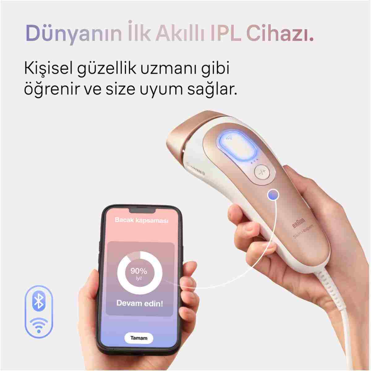 Braun IPL Skin i·expert, Evde Tüy Alma, Ücretsiz Uygulama, Çanta, Gillette Venus, 3 Başlık, PL7253 - Görsel 10