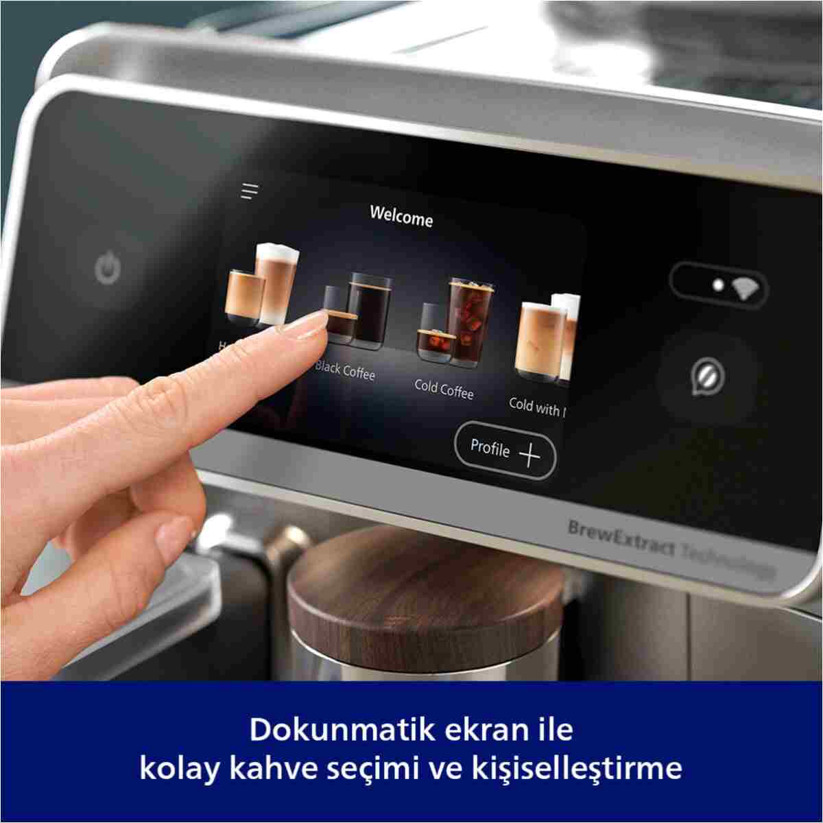 Philips 8000 Serisi LatteGo Pro Café Aromis Kahve Makinesi, Evde Kafe Kalitesi, 54 farklı içeçek, EP8757/92 - Görsel 15