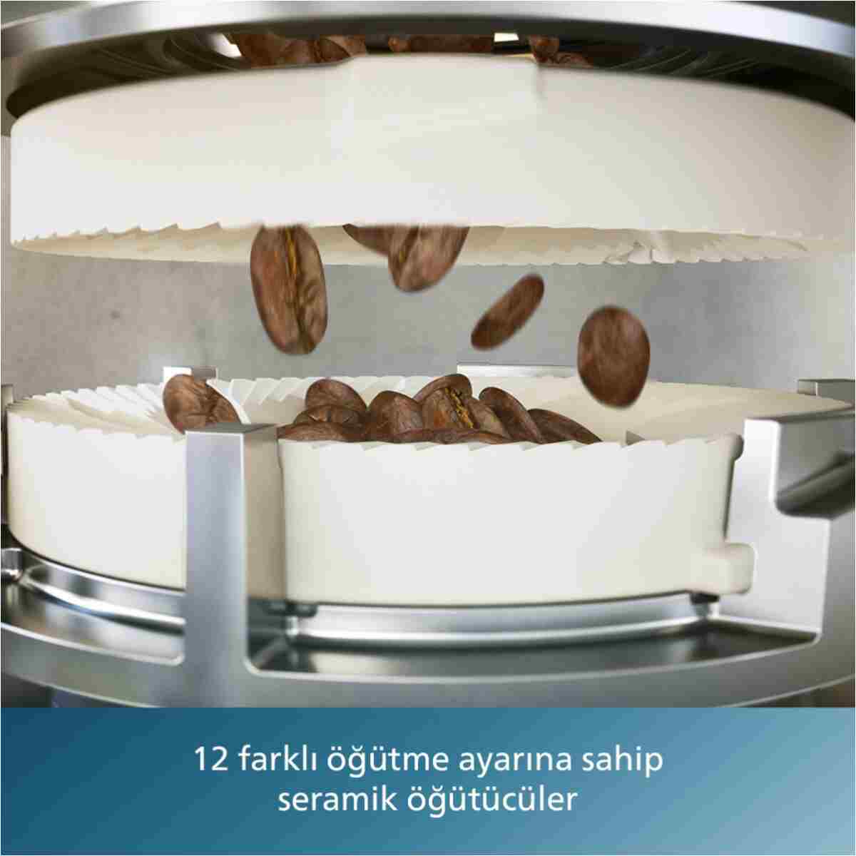 Philips 3300 Serisi LatteGo Tam Otomatik Espresso Makinesi, AquaClean Filtre, 6 İçecek Hazırlama, EP3343/50 - Görsel 18