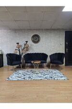 ZAFİR Papatya Çay Seti Koltuk Takımı Gold Sivriltme Ayak, Balkon, Salon, Ofis, Cafe Koltuk Takımı - Görsel 11