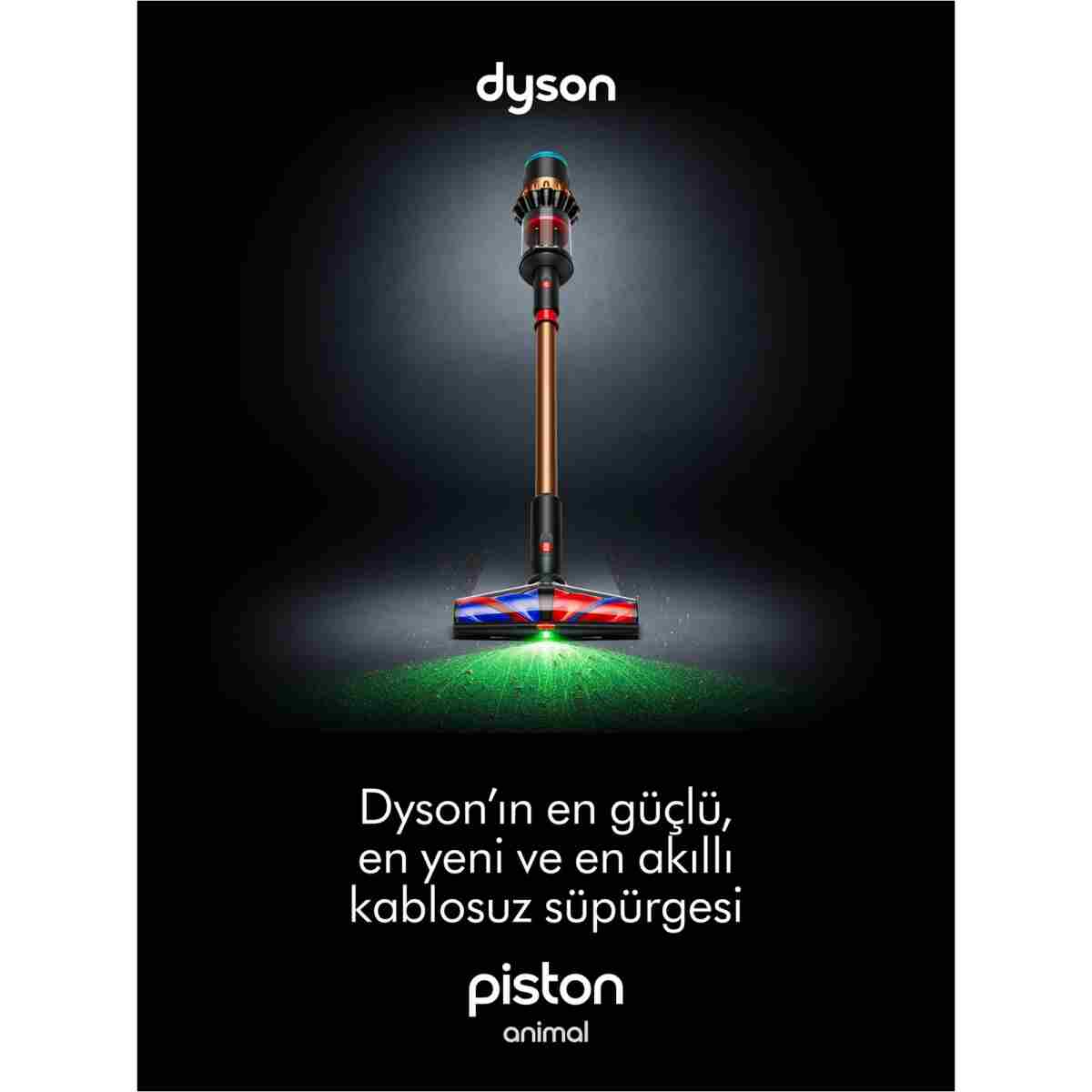 DYSON V16 Piston Animal kablosuz süpürge (Mat siyah/Bakır) - Görsel 2