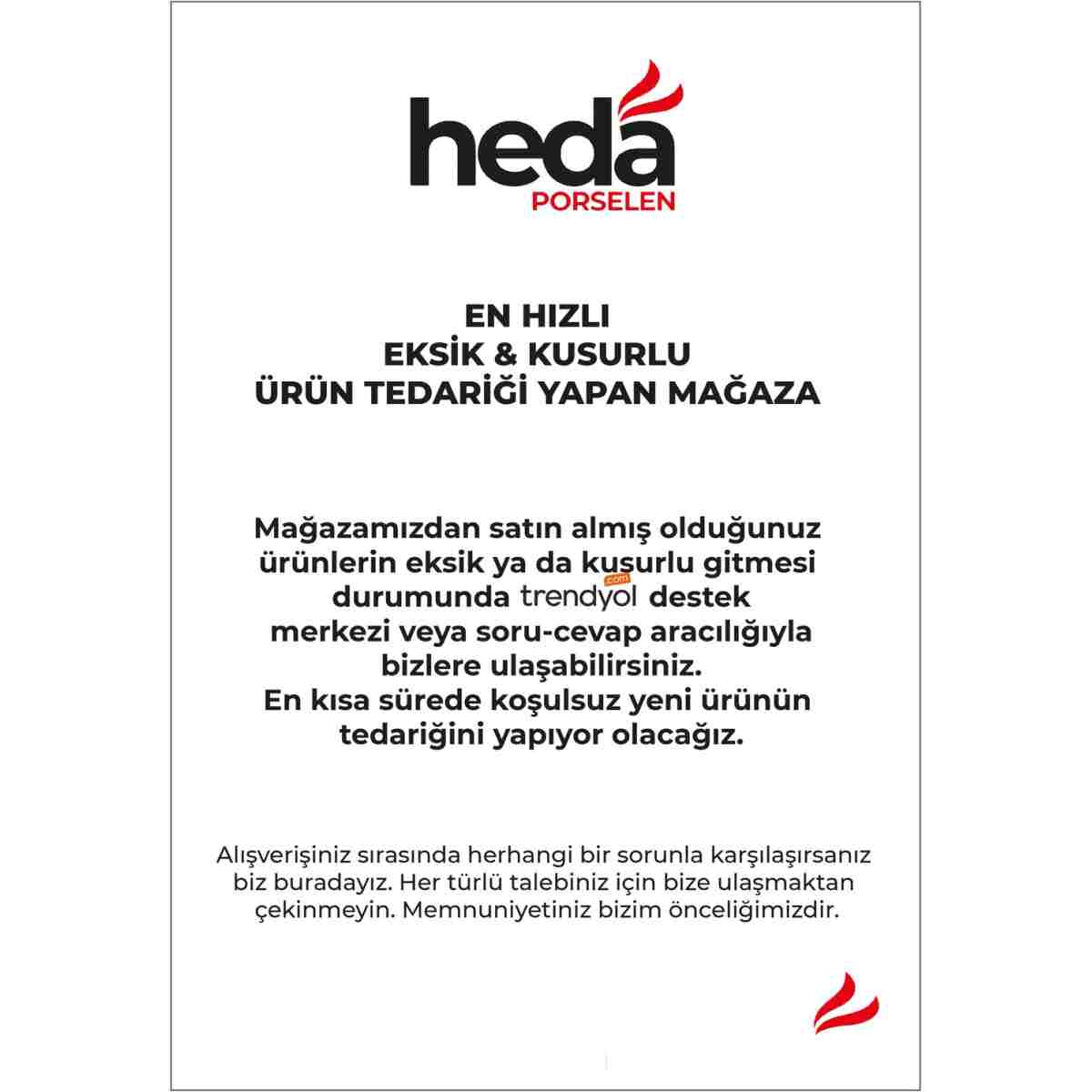 Heda Porselen Rüya Kırık Beyaz 24 Parça 6 Kişilik Porselen Yemek Takımı - Görsel 6