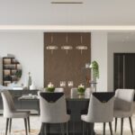 Modalife Bella 6 Sandalye 1 Sabit Masa Yemek Masası Takımı 6 Kişilik - Antrasit
