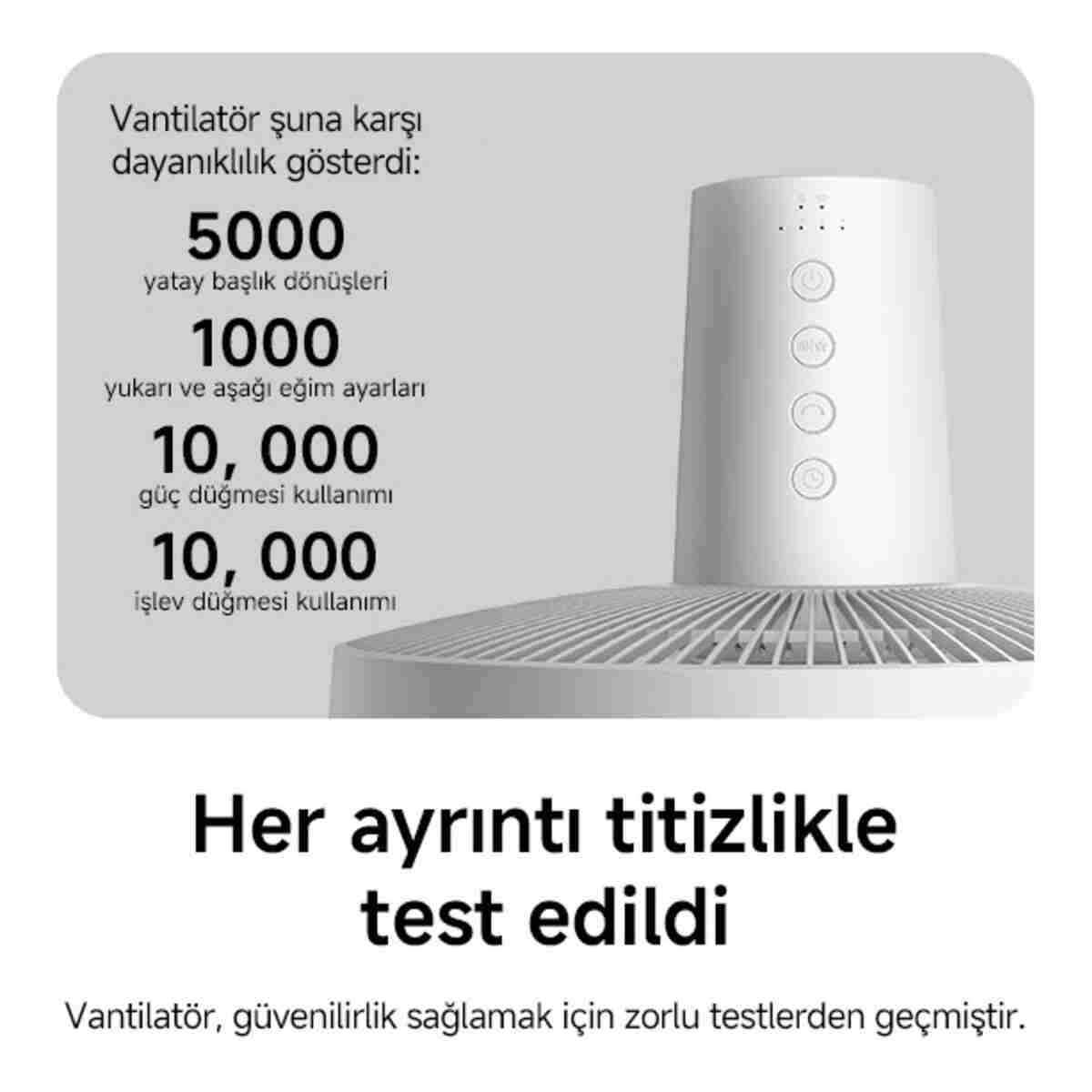 Xiaomi Mi Smart Standing Fan 2 Vantilatör - Görsel 13