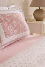 Karaca Home Celerina Pembe %100 Pamuk Çift Kişilik Fitted Nevresim Takımı - Görsel 8