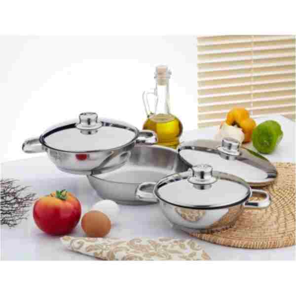 gülsan Omlet Set 6 Parça (çelik Kapaklı)
