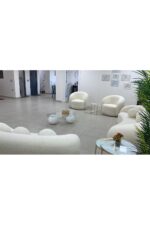 Bilgin Design Fasulye Teddy Koltuk Takımı 3+3+1+1 Süt Beyaz - Görsel 11