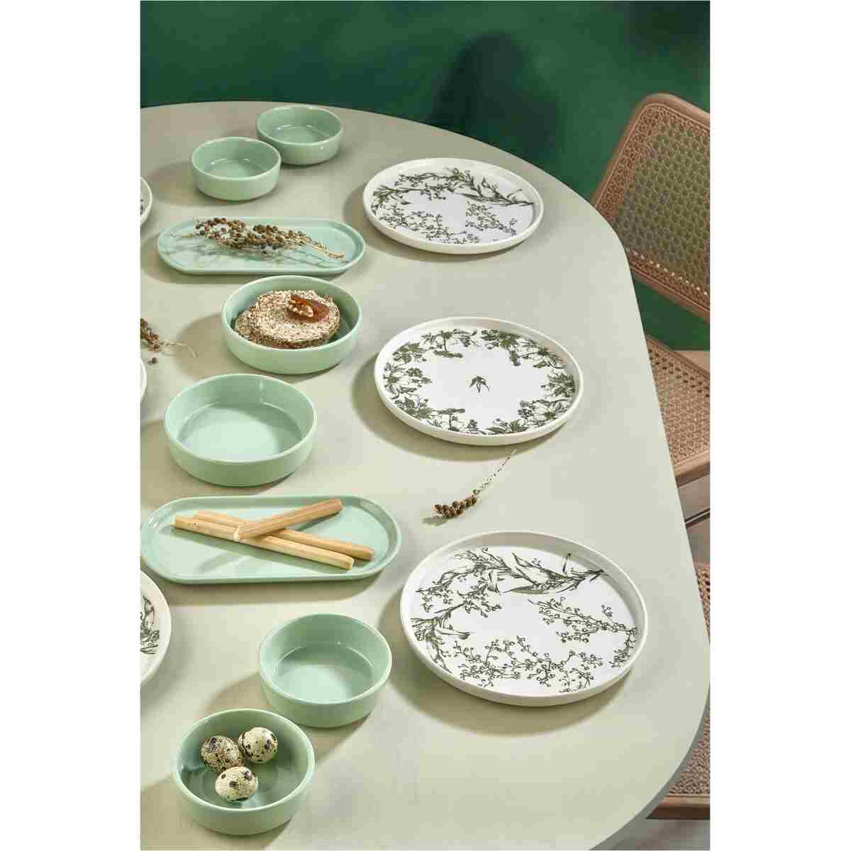 Kitchen Life 14 Parça 6 Kişilik Ivy Kahvaltı Takımı-Lüx Kahvaltılık Sunum Seti Tabağı - Görsel 2