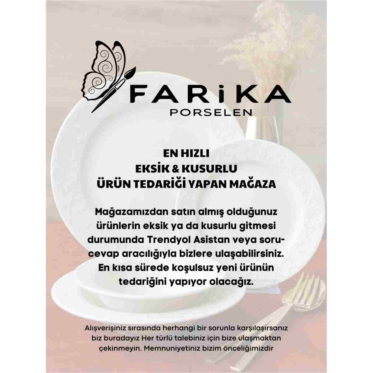 Farika Porselen Minel 6 Kişilik 16 Parça Kahvaltı Takımı - Görsel 6