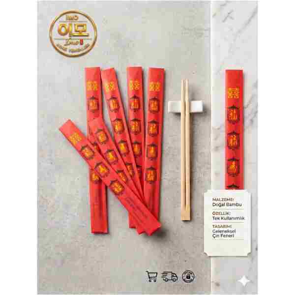 Genel Markalar Bambu Chopstick 10 Çift 24 Cm
